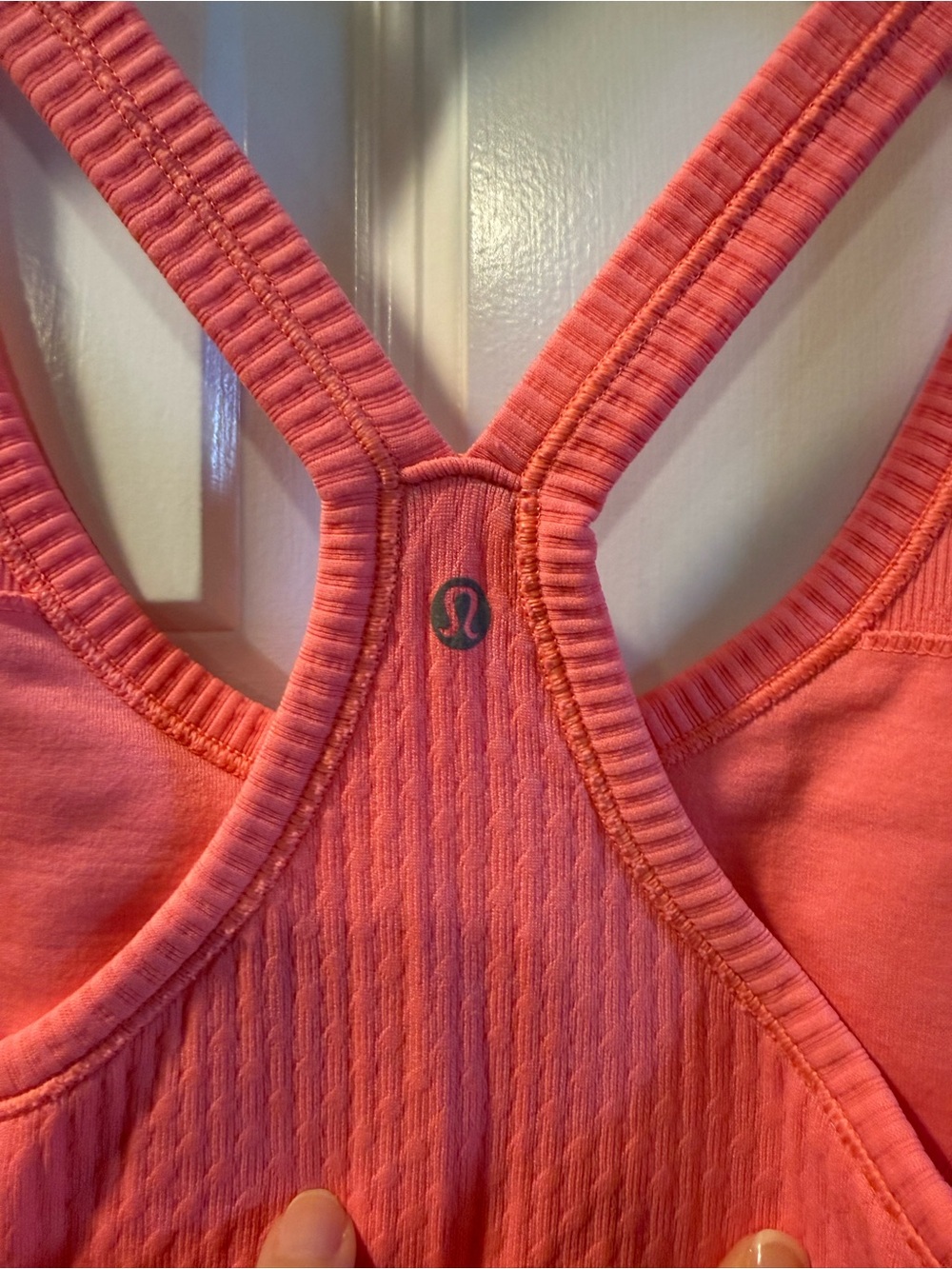Women's Ribbed Racerback Tank Top - Pink - Picture 2 of 5